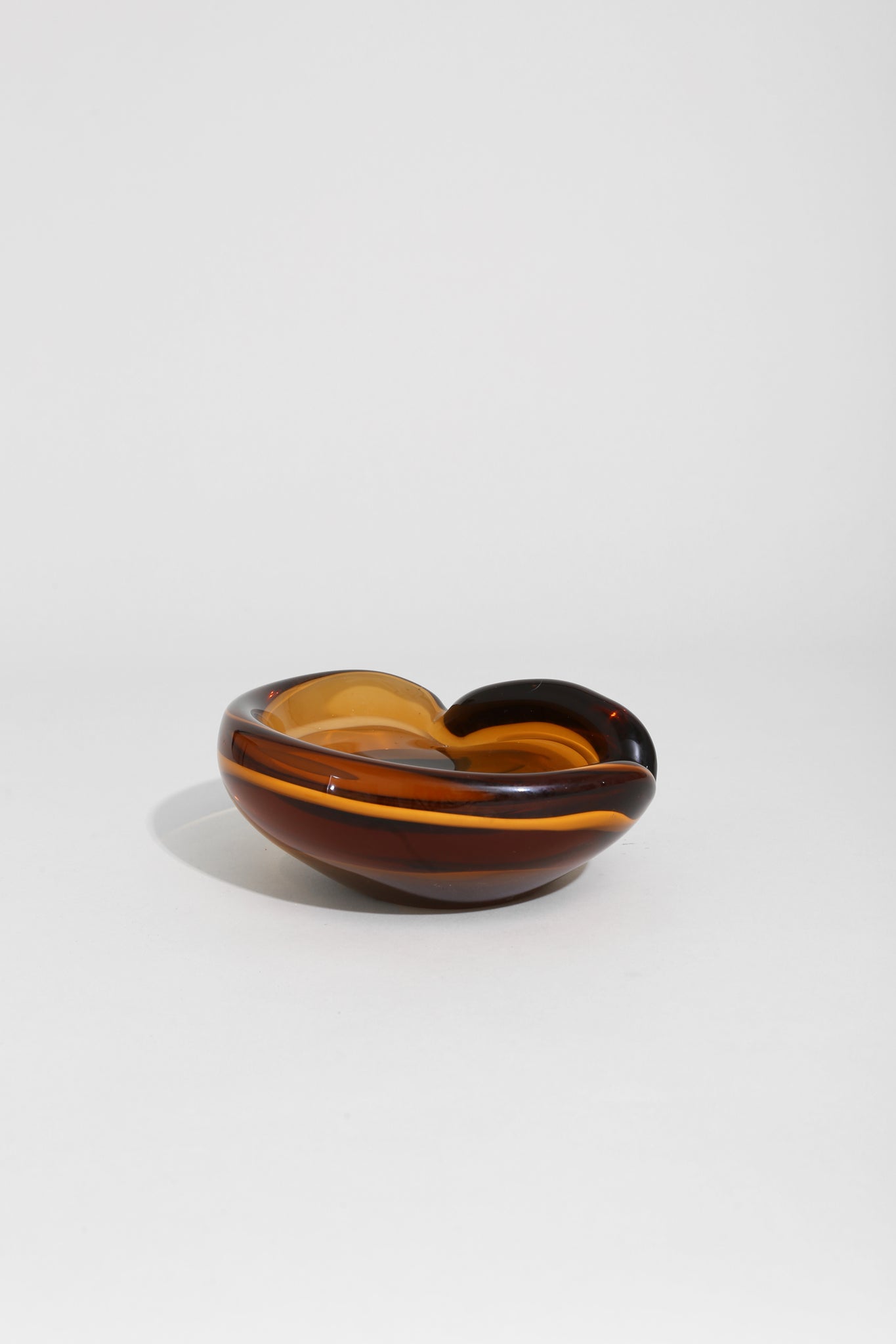 Amber Abstract Glass Catchall