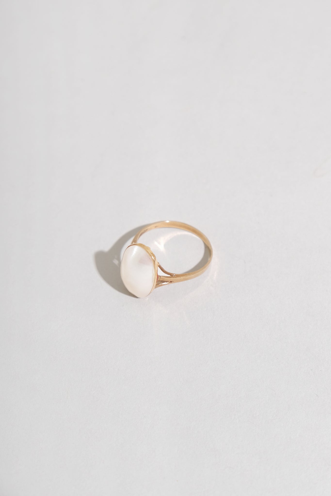 Pearl + Gold Ring