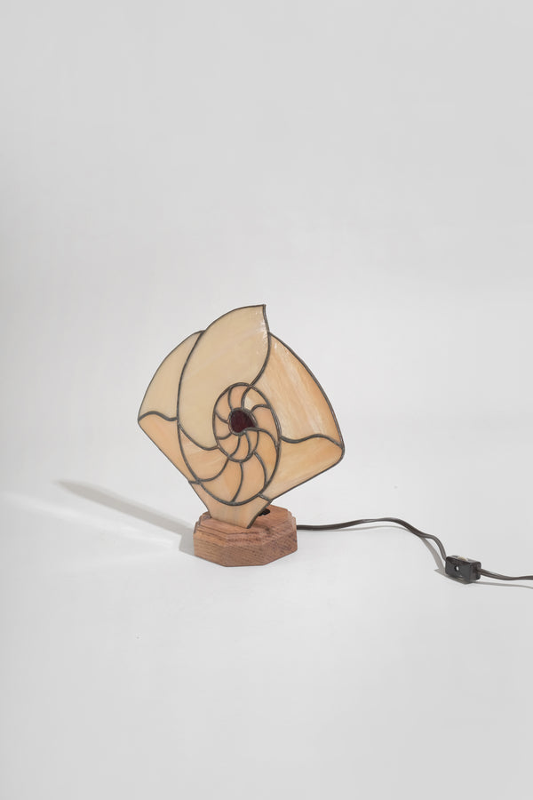 Stained Glass Shell Lamp