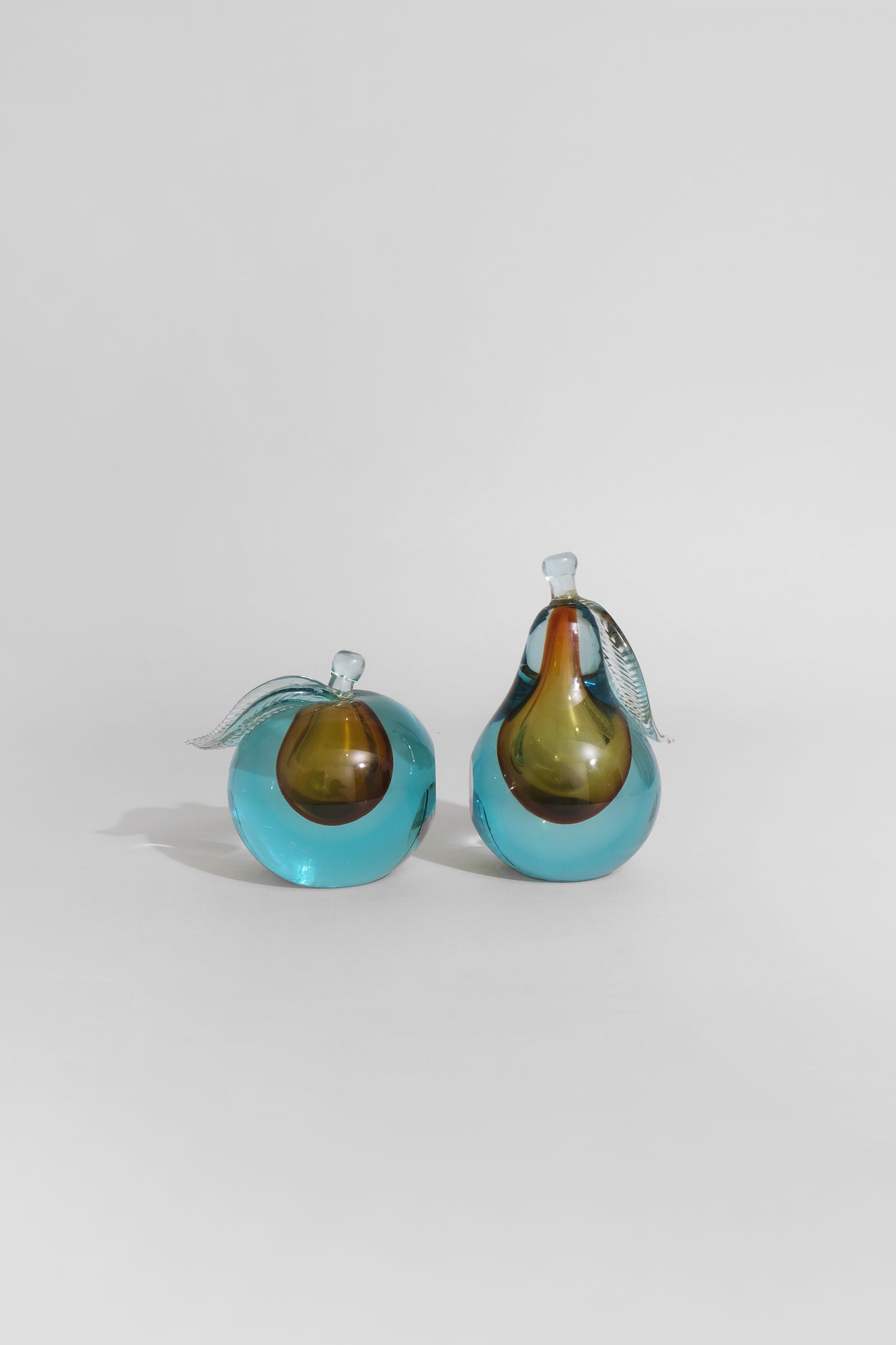 Murano Glass Fruit Bookend Set