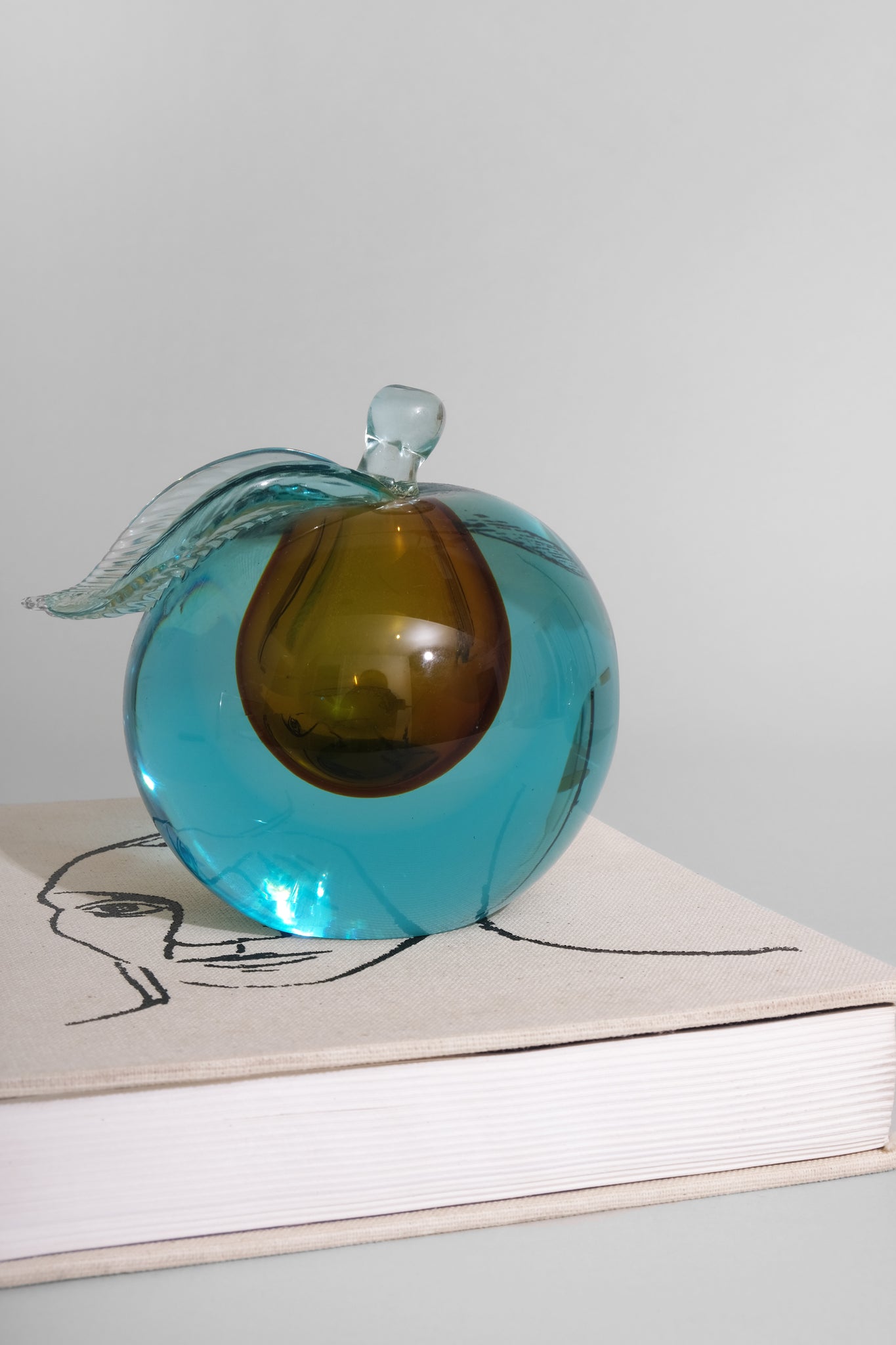 Murano Glass Fruit Bookend Set