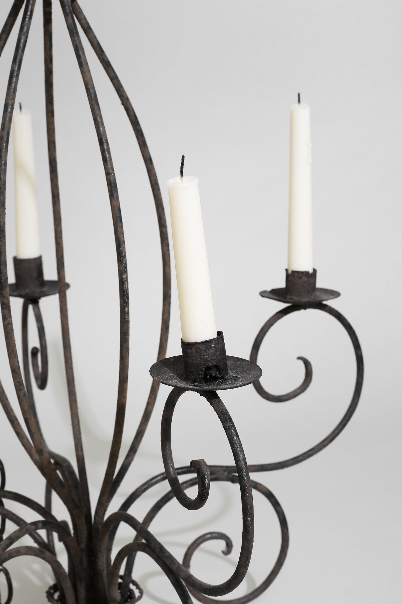 Antique Iron Candleholder