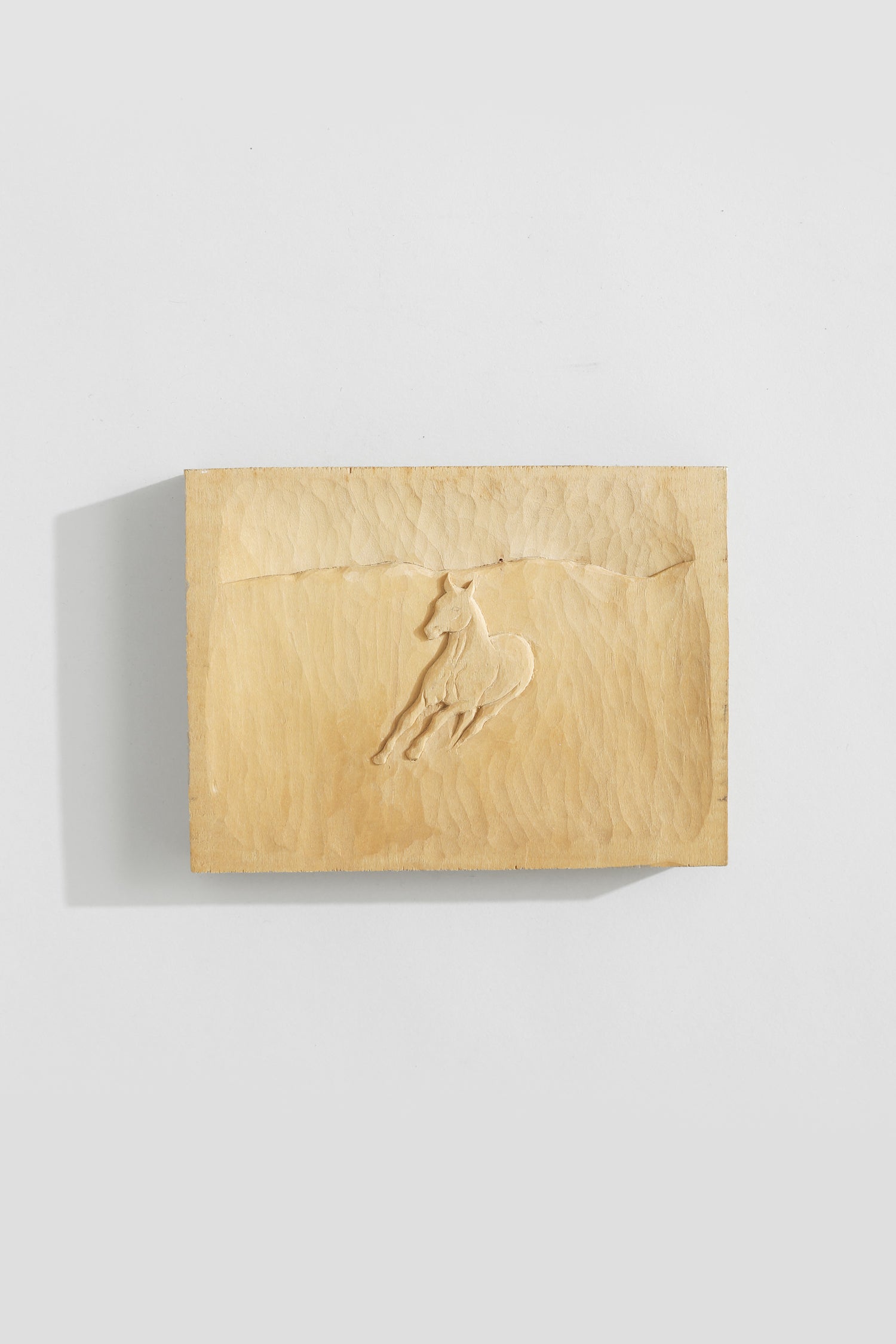 Hand-carved Horse Block