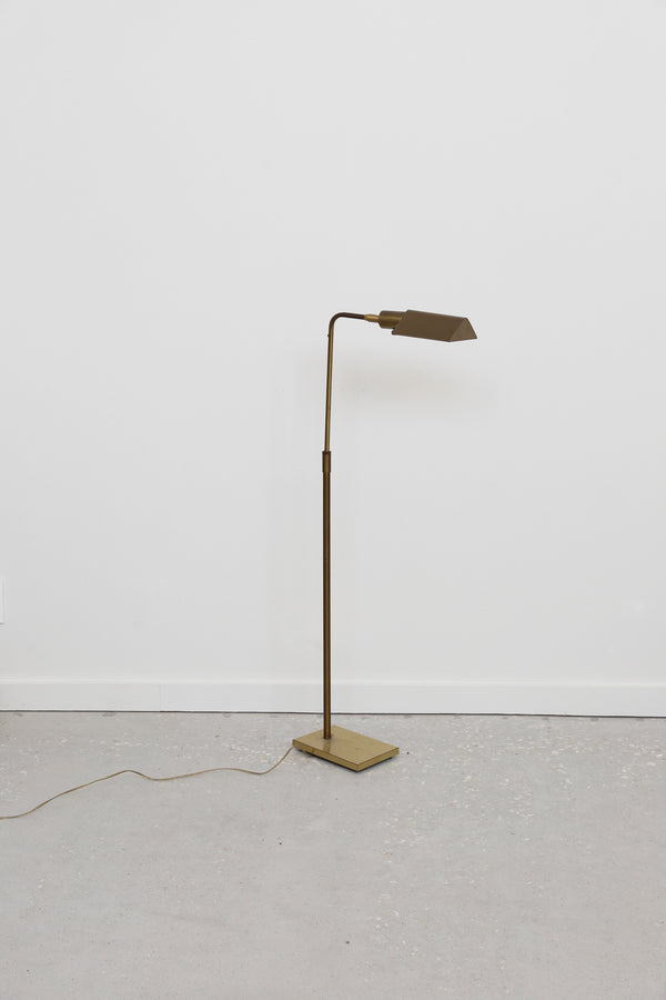 Koch + Lowy Brass Floor Lamp