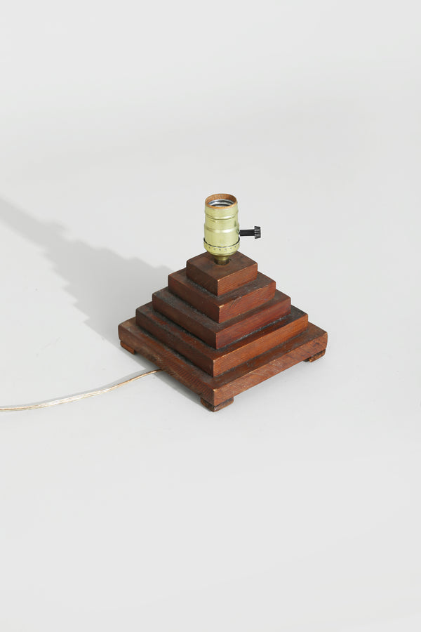 Folk Stair-Step Table Lamp