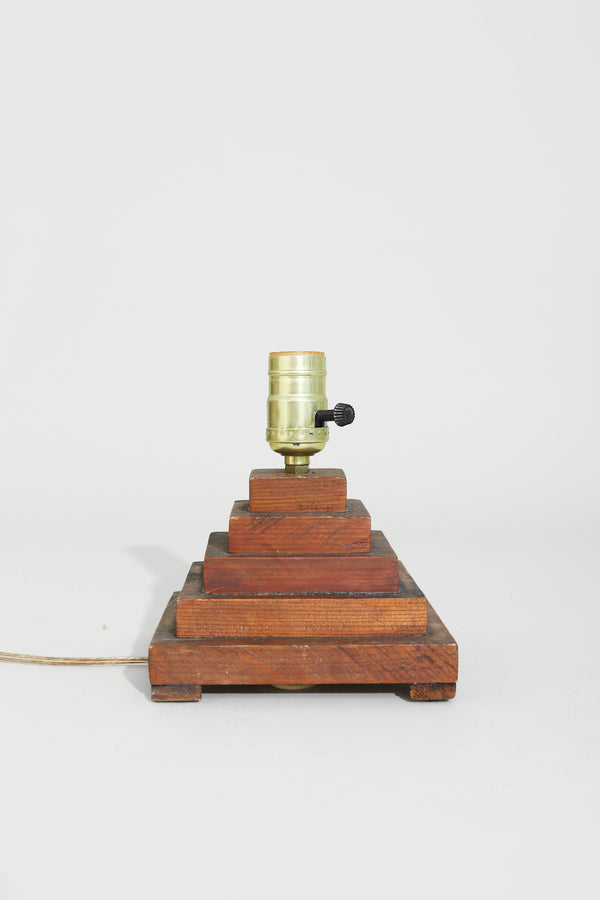 Folk Stair-Step Table Lamp