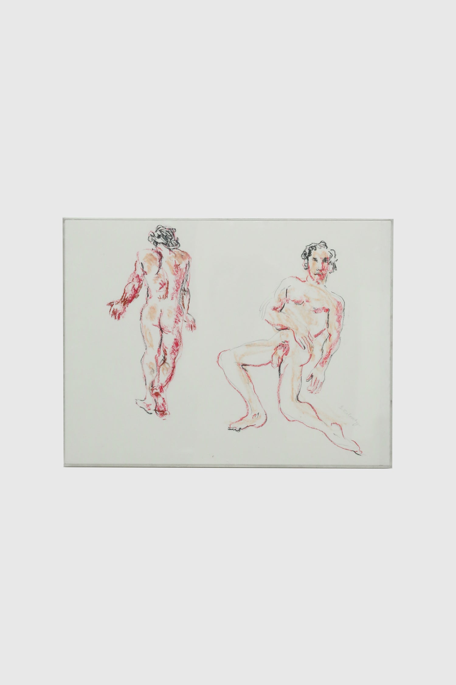 Sandra Orlovsky, Male Nude - Front and Back