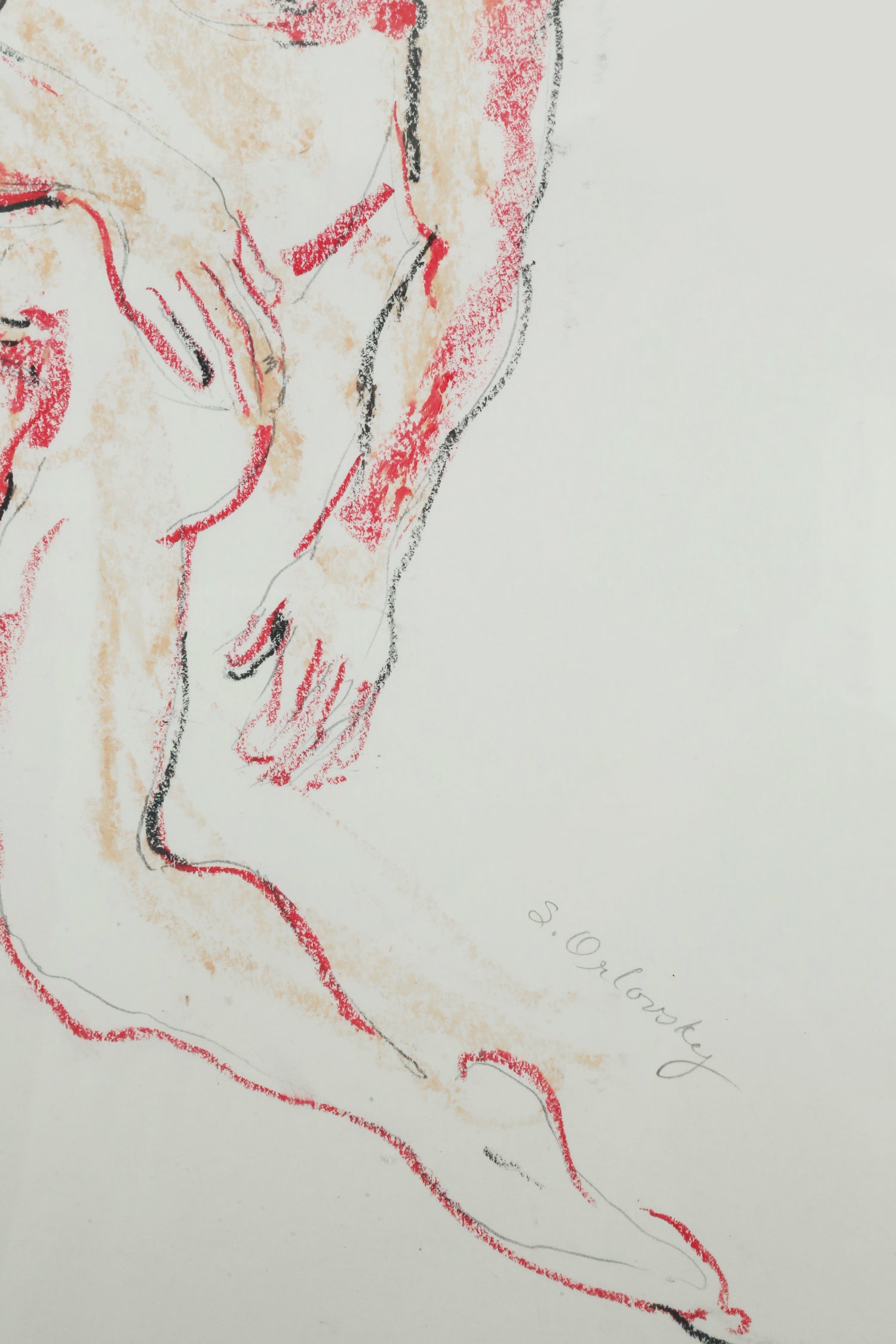 Sandra Orlovsky, Male Nude - Front and Back