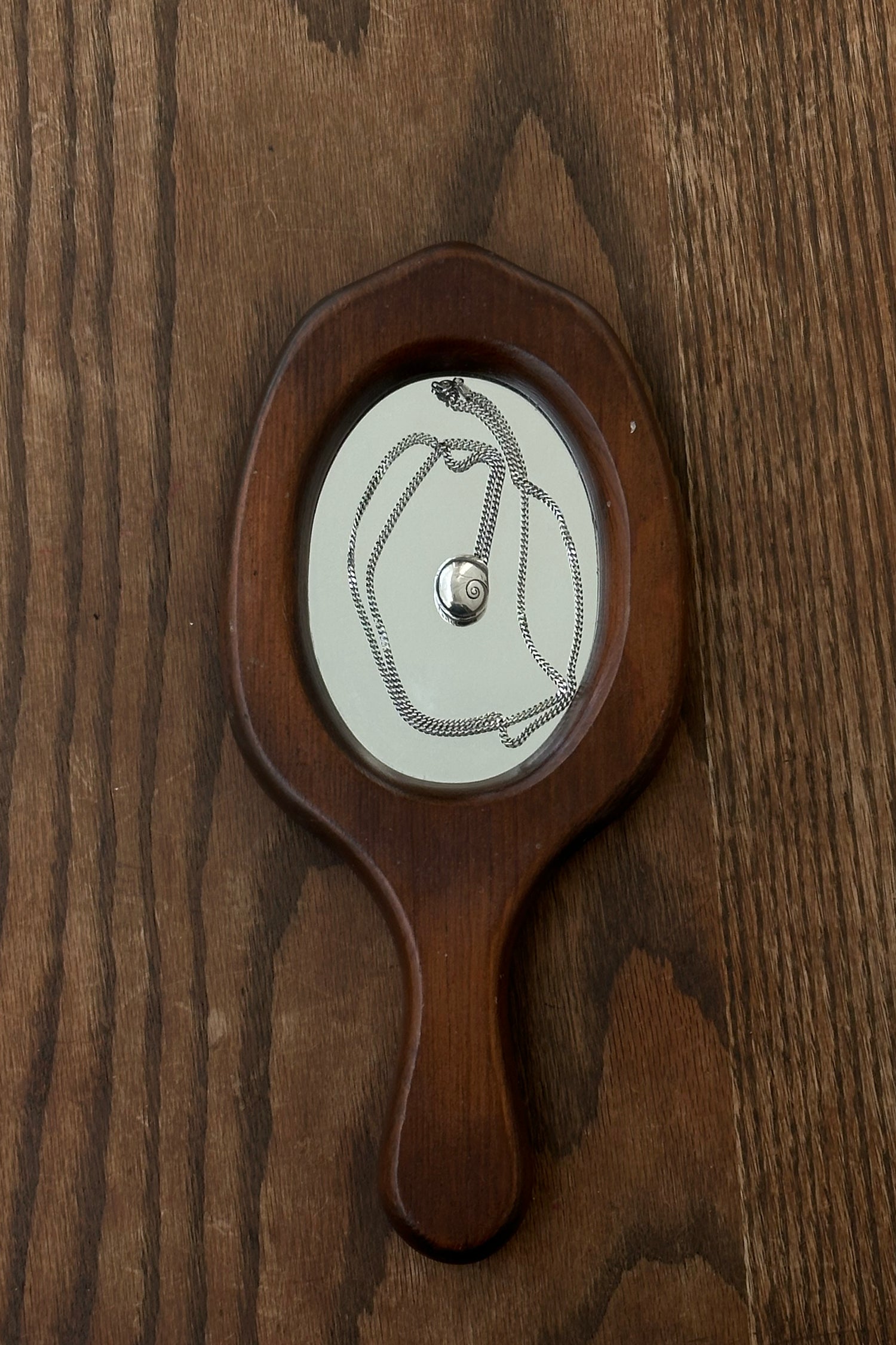 Wood Hand Mirror