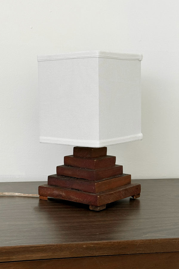 Folk Stair-Step Table Lamp