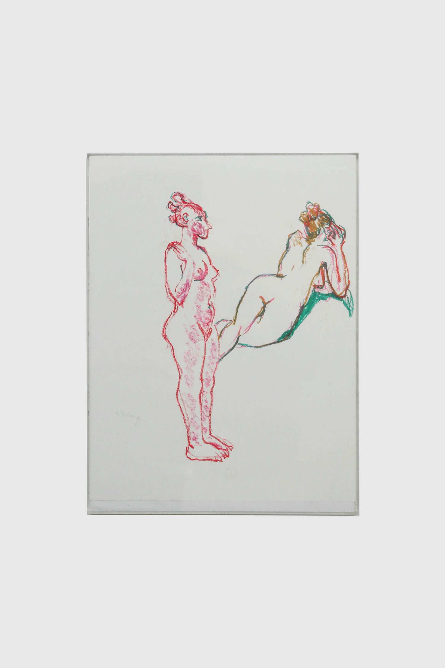 Sandra Orlovsky, Nude in Red + Green