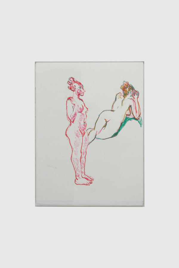 Sandra Orlovsky, Nude in Red + Green