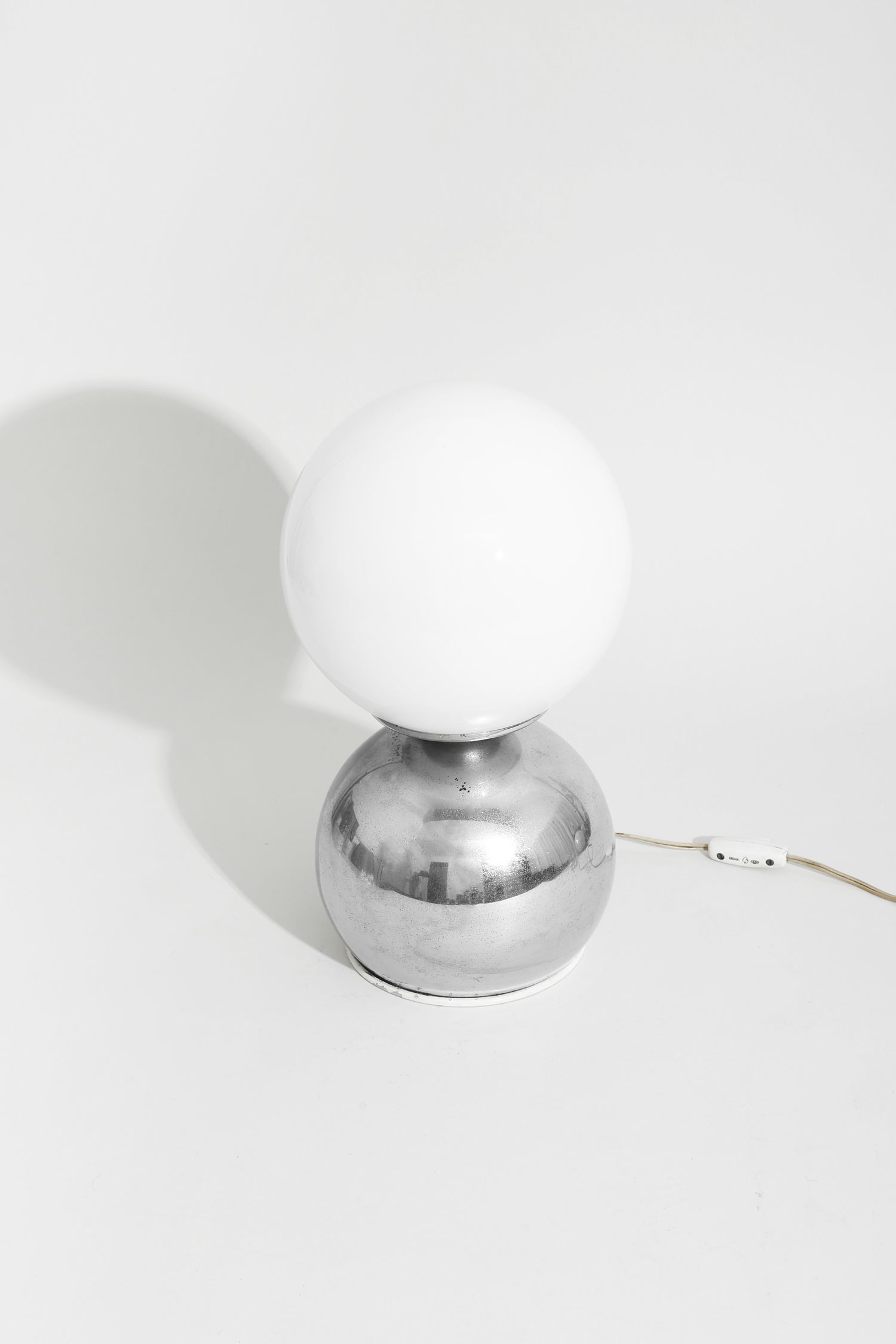 Chrome Orb Table Lamp