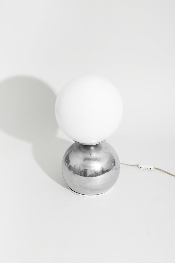 Chrome Orb Table Lamp