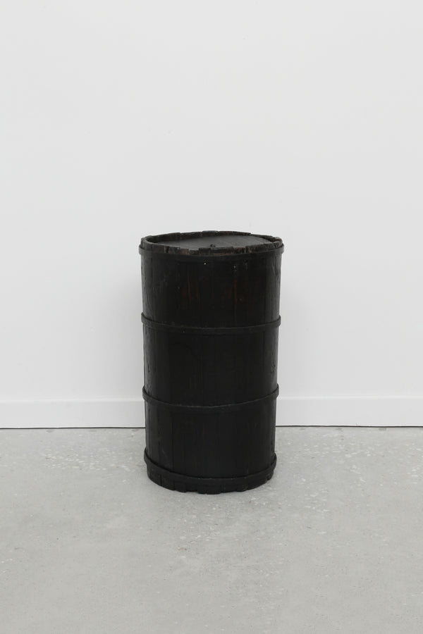 Primitive Wooden Barrel
