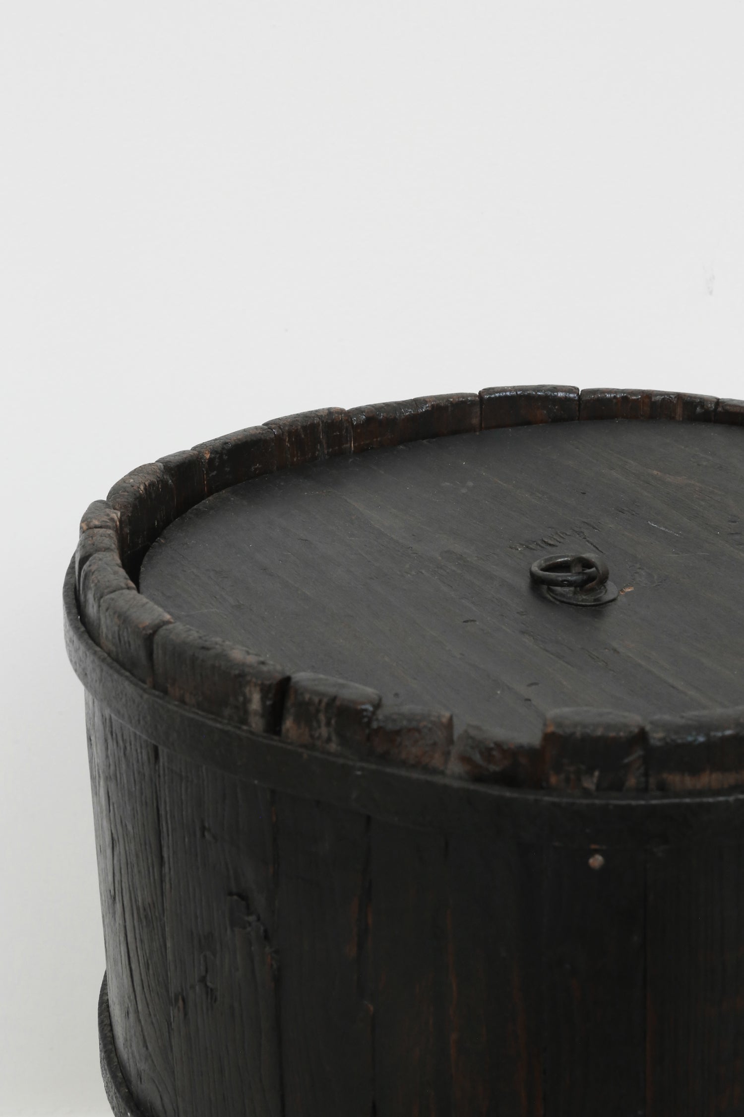 Primitive Wooden Barrel