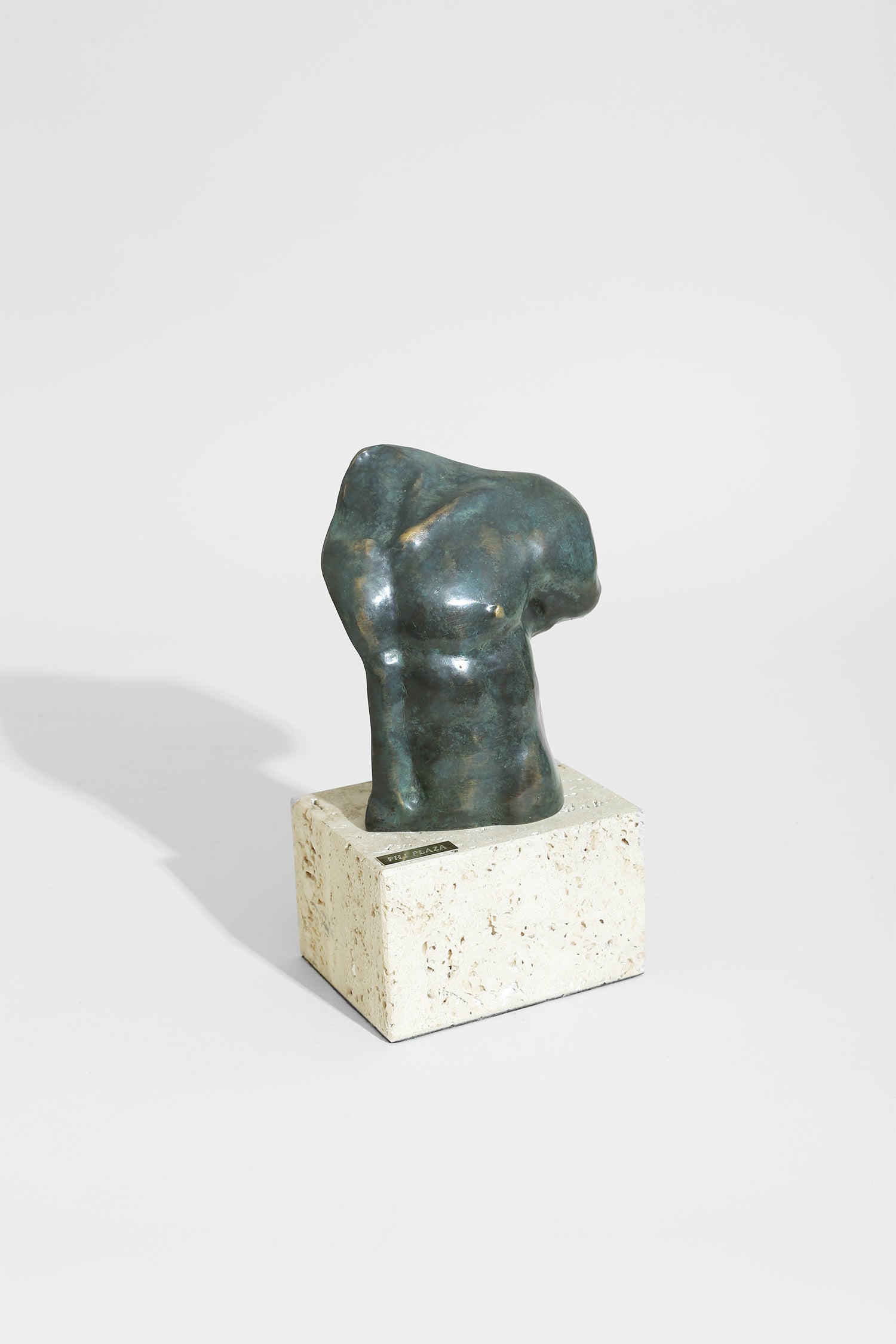 Travertine Torso Sculpture