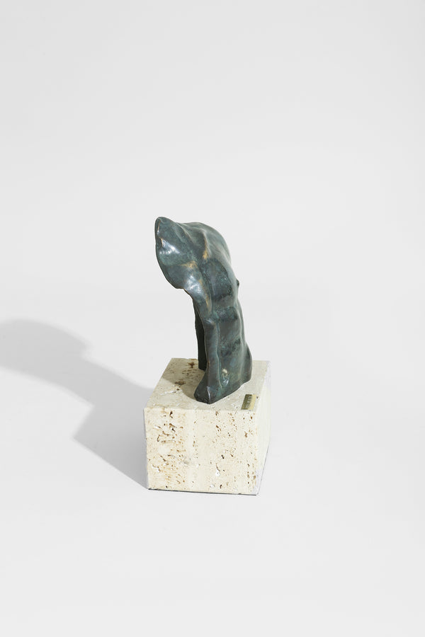 Travertine Torso Sculpture