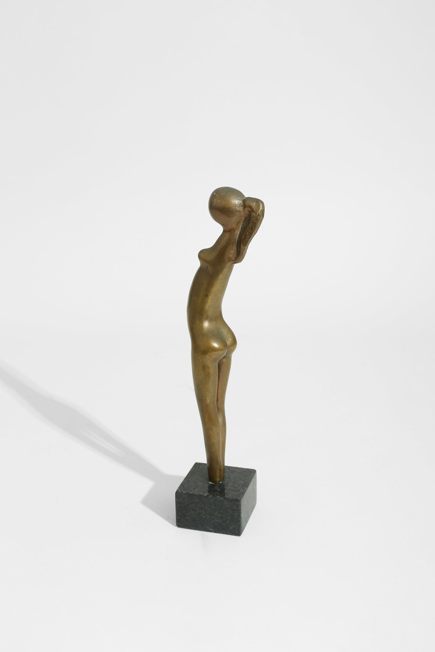Modernist Brass Figure Sculpture