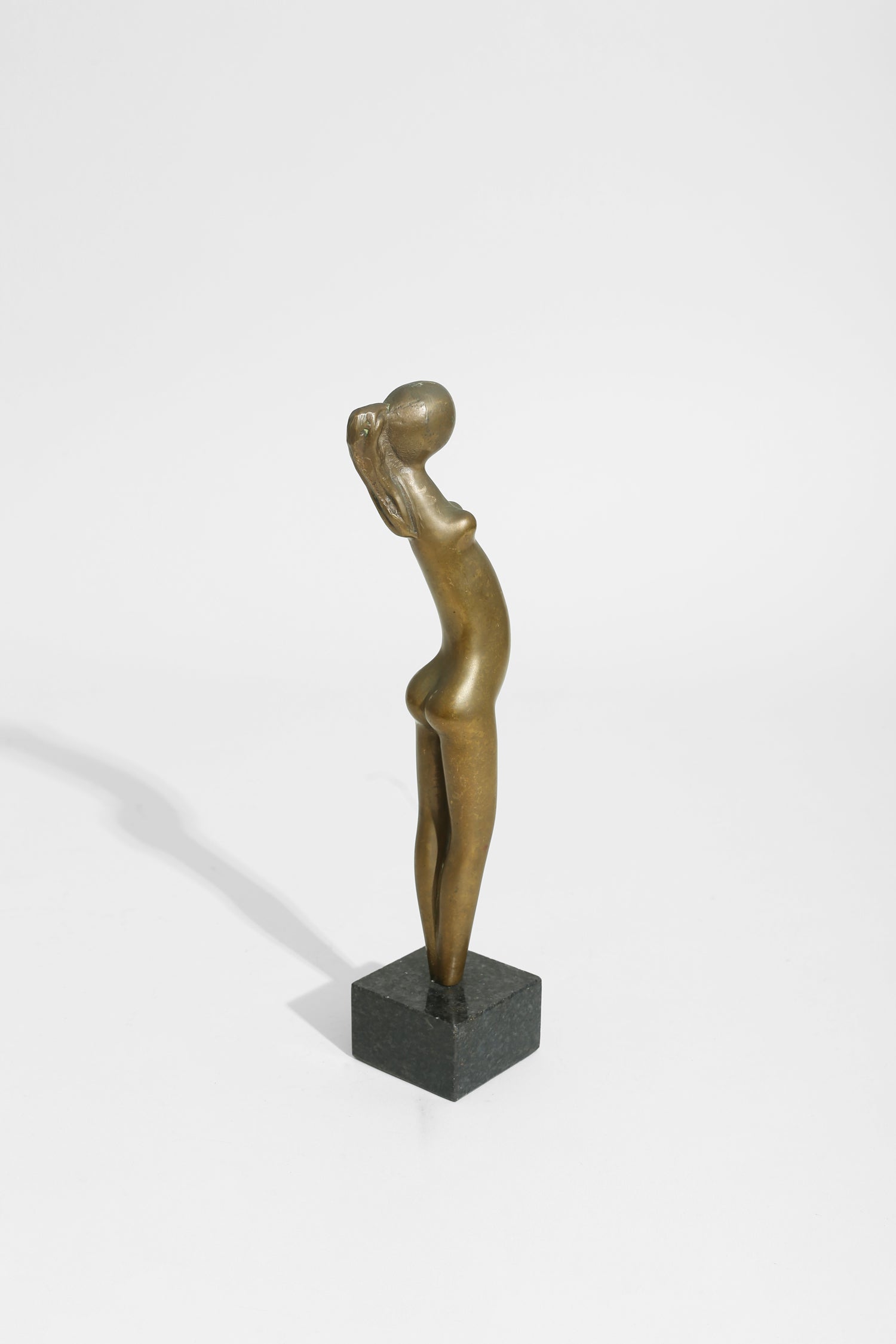 Modernist Brass Figure Sculpture