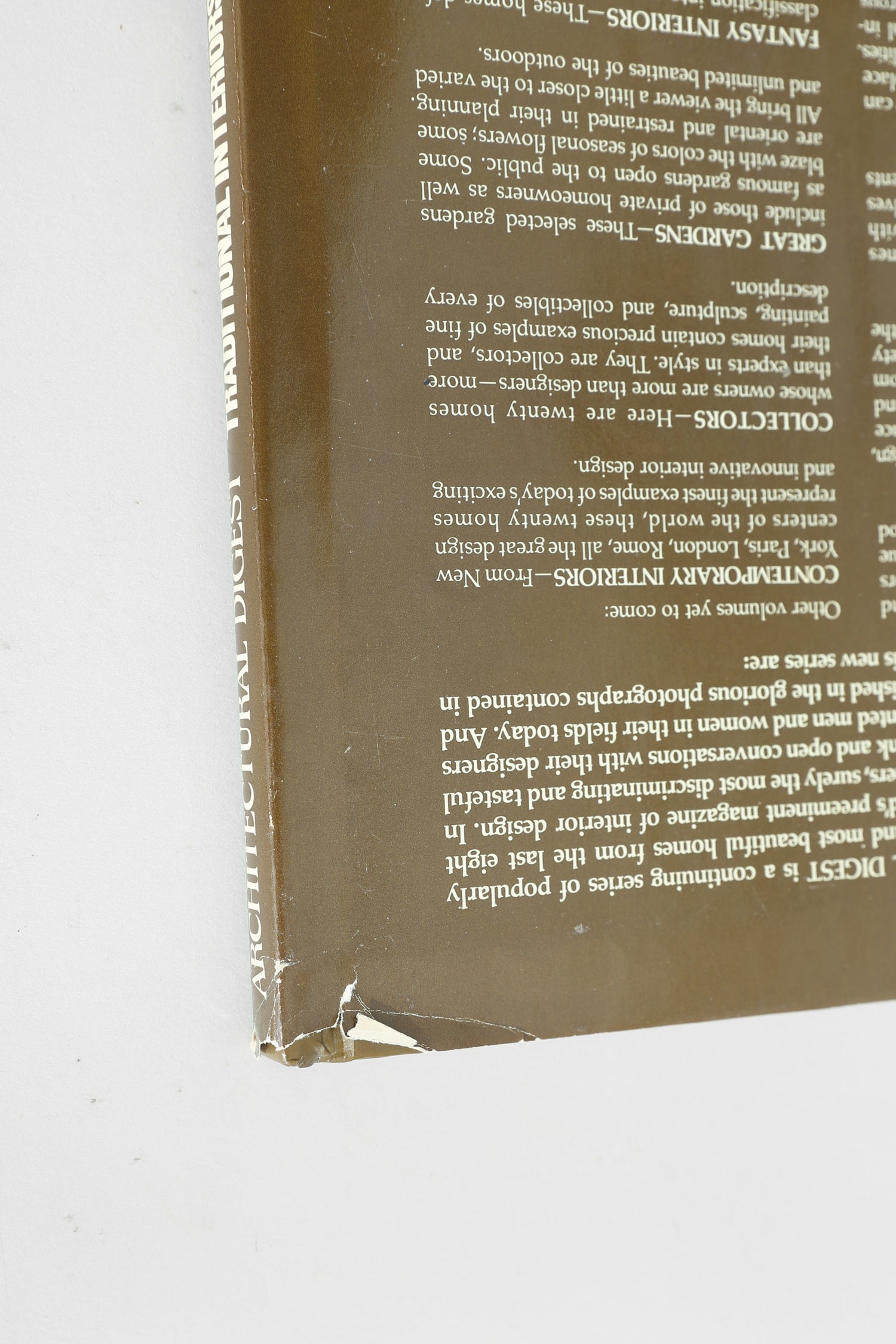 Architectural Digest Traditional Interiors Book