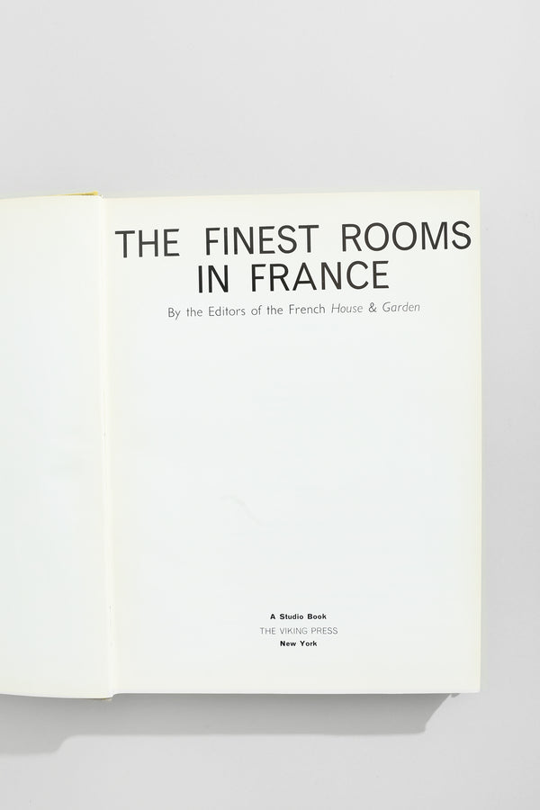 The Finest Rooms in France Book