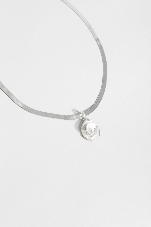 Spiral Herringbone Necklace