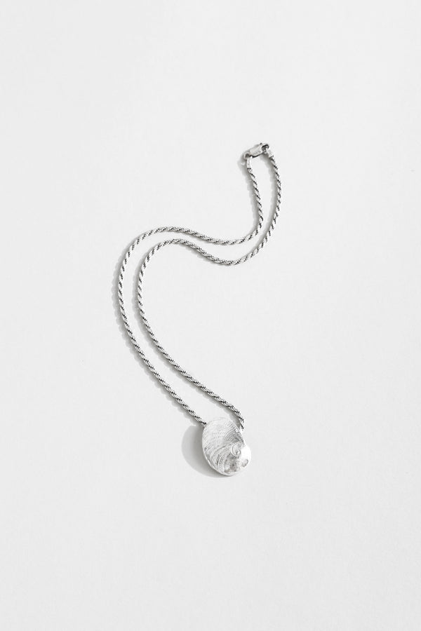 Spiral Shell + Rope Necklace