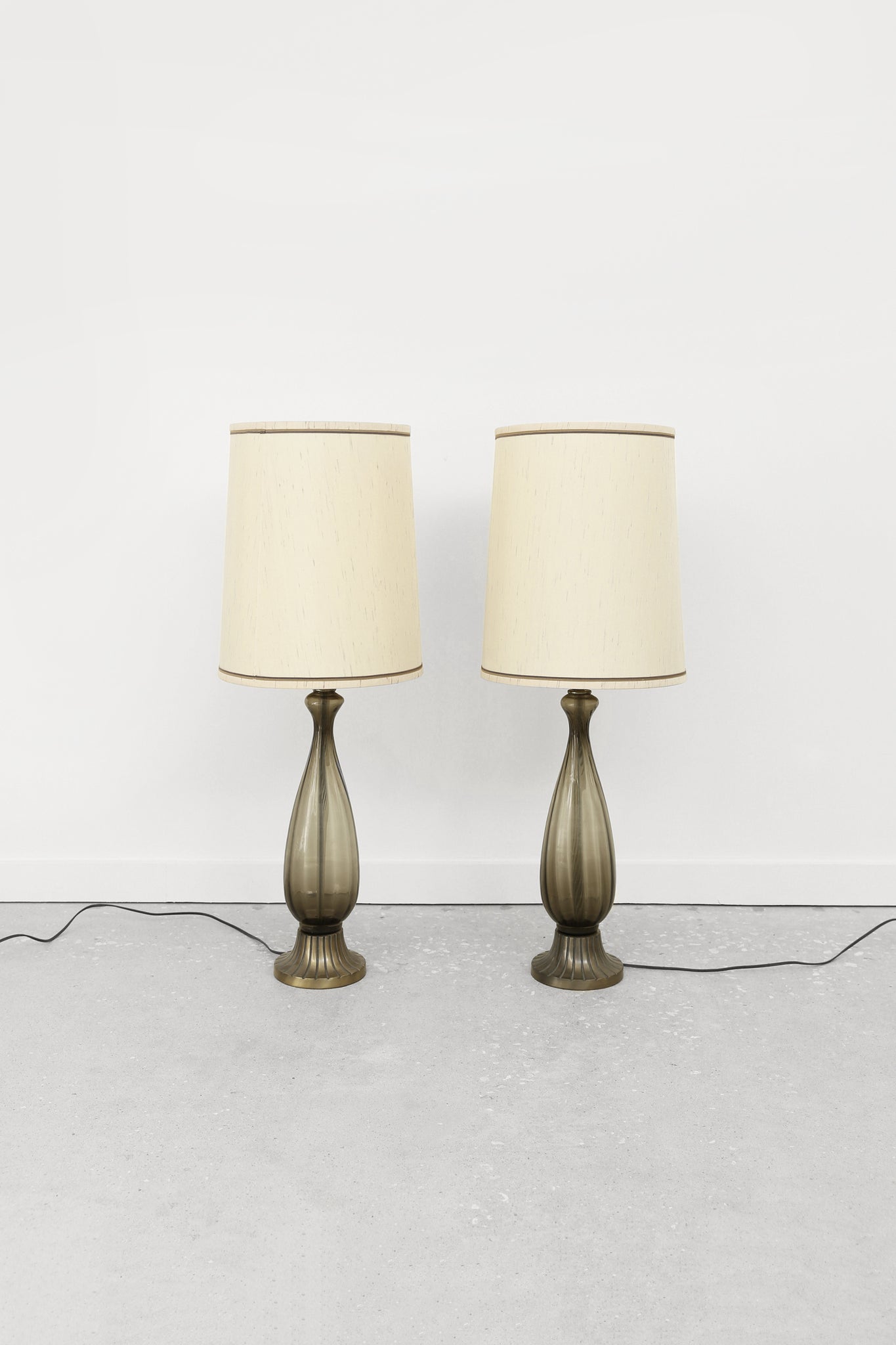 Murano Glass Lamp Set