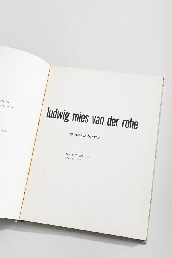 Ludwig Mies Van Der Rohe Book
