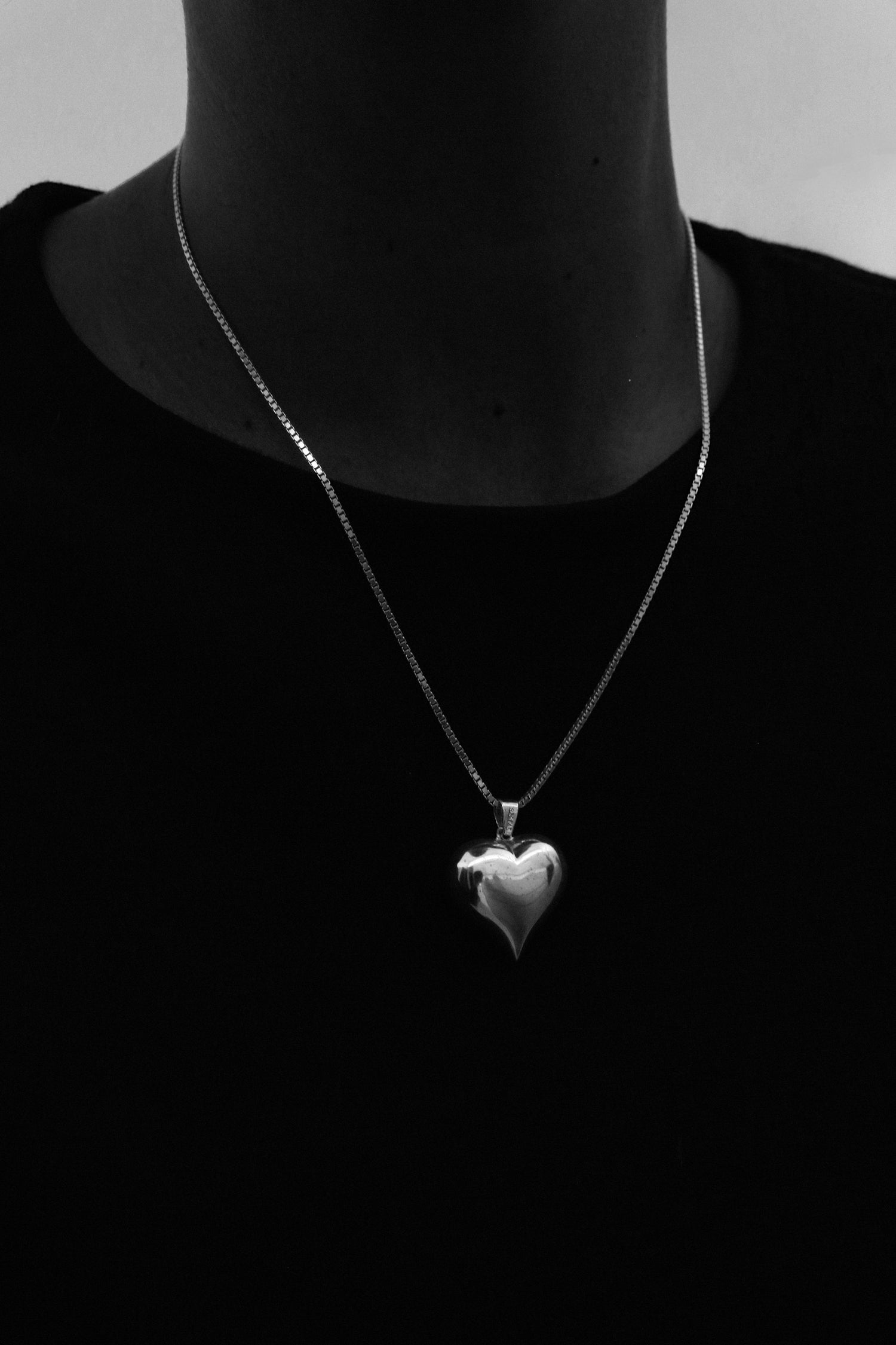 Heart + Box Chain Necklace