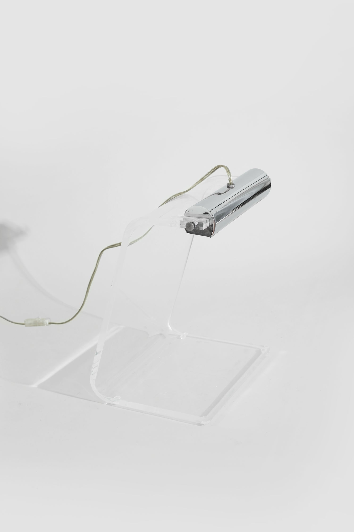Lucite and Chrome Table Lamp