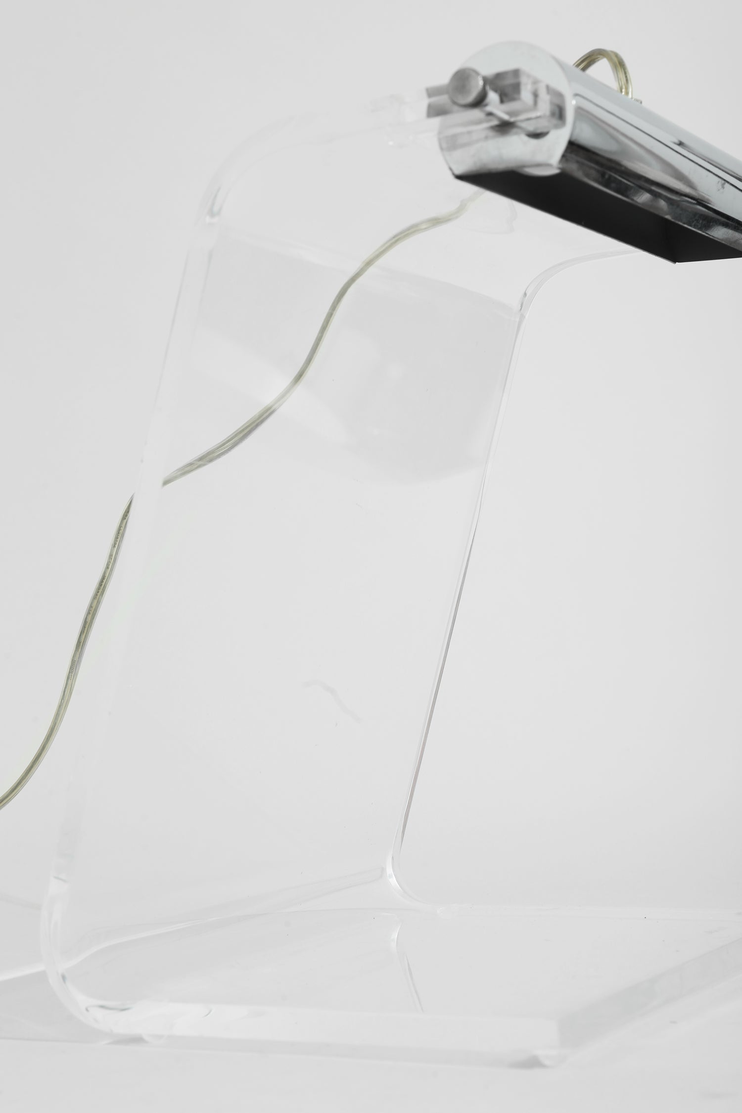 Lucite and Chrome Table Lamp