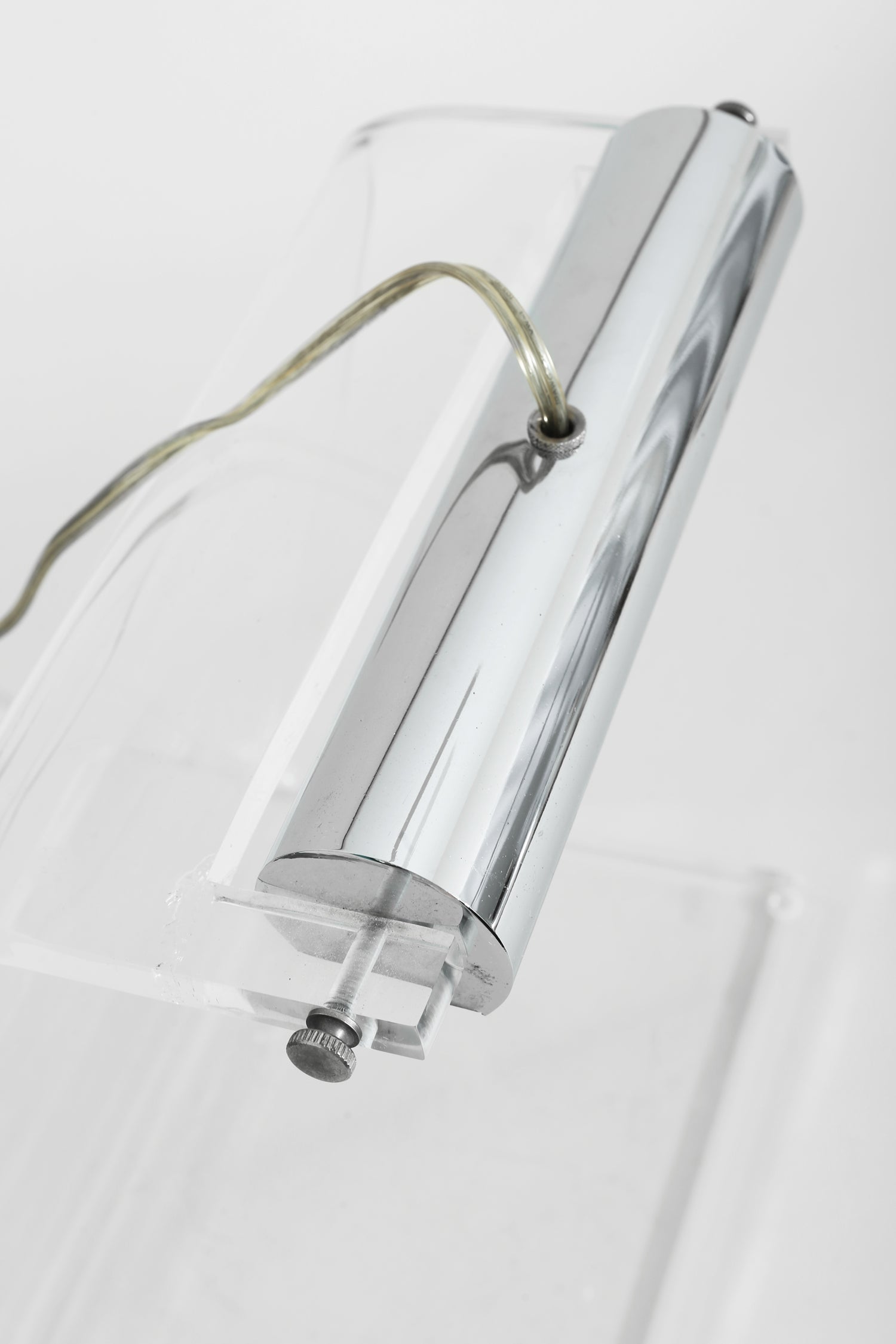 Lucite and Chrome Table Lamp