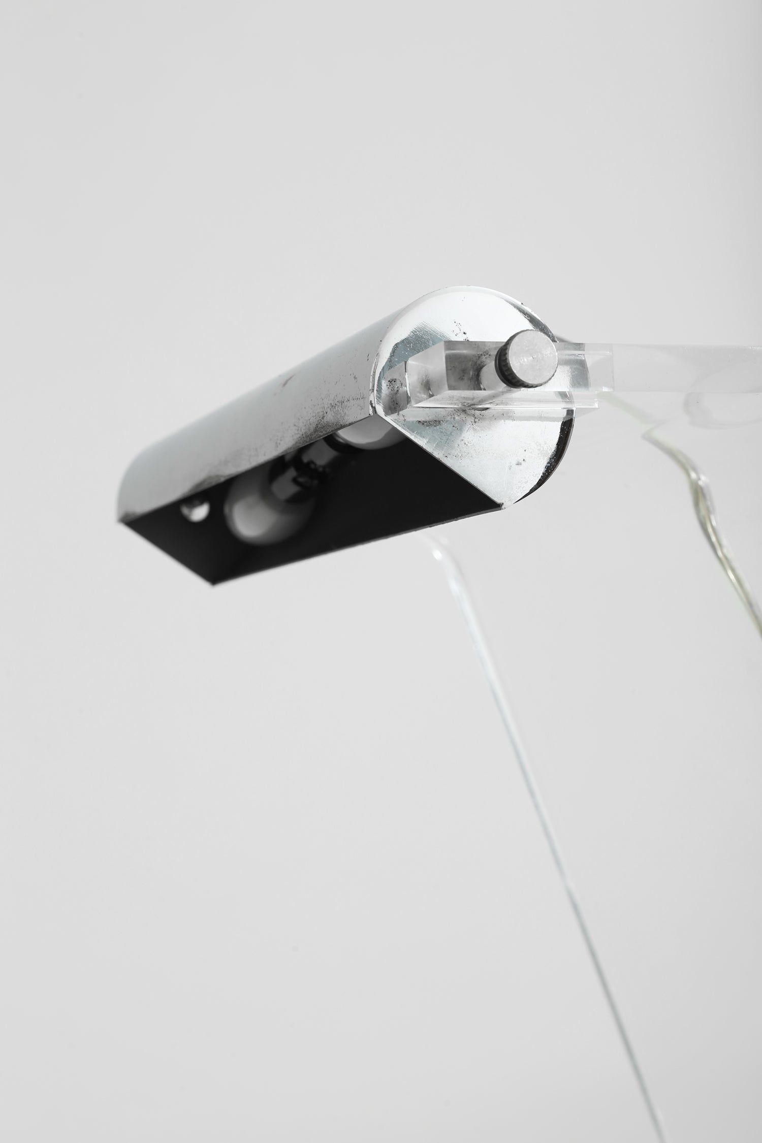 Lucite and Chrome Table Lamp