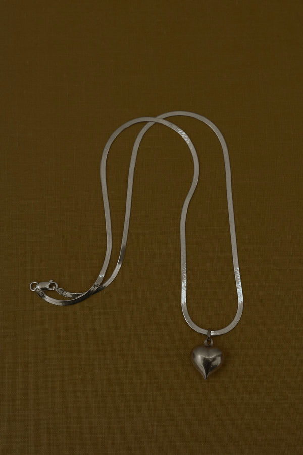 Herringbone Heart Necklace