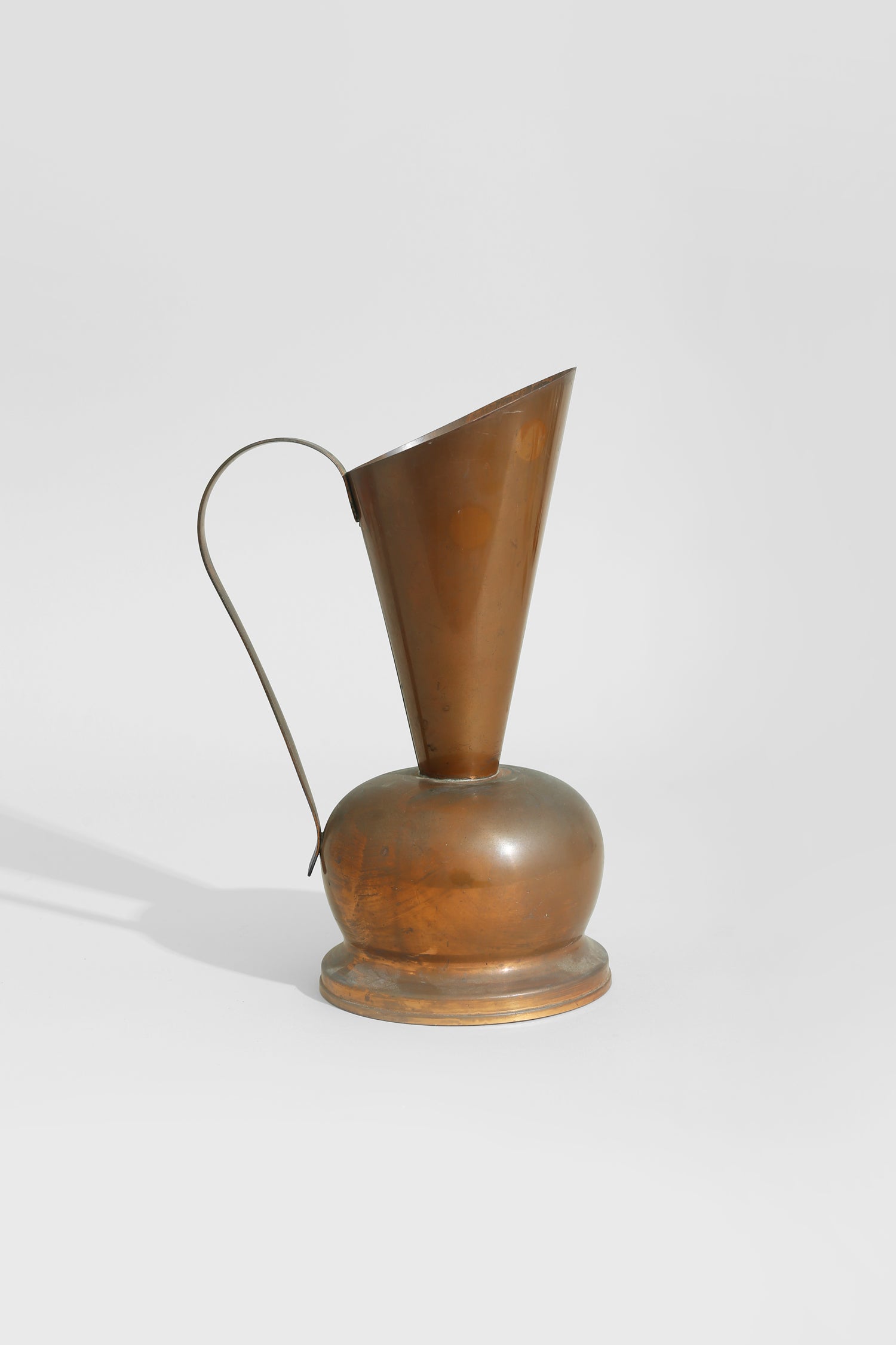 Copper Sculpture Pitcher