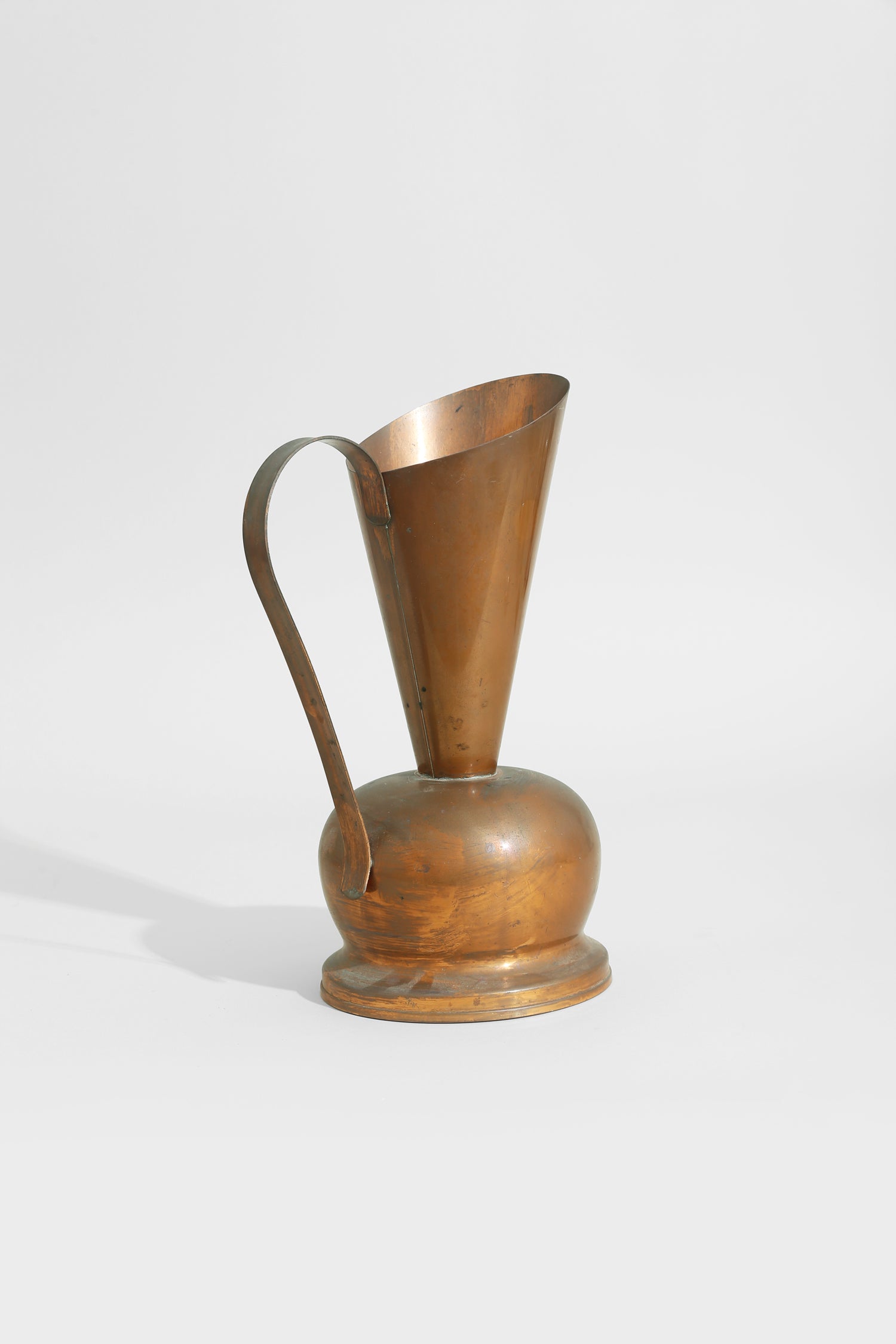 Copper Sculpture Pitcher