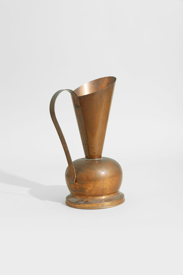 Copper Sculpture Pitcher