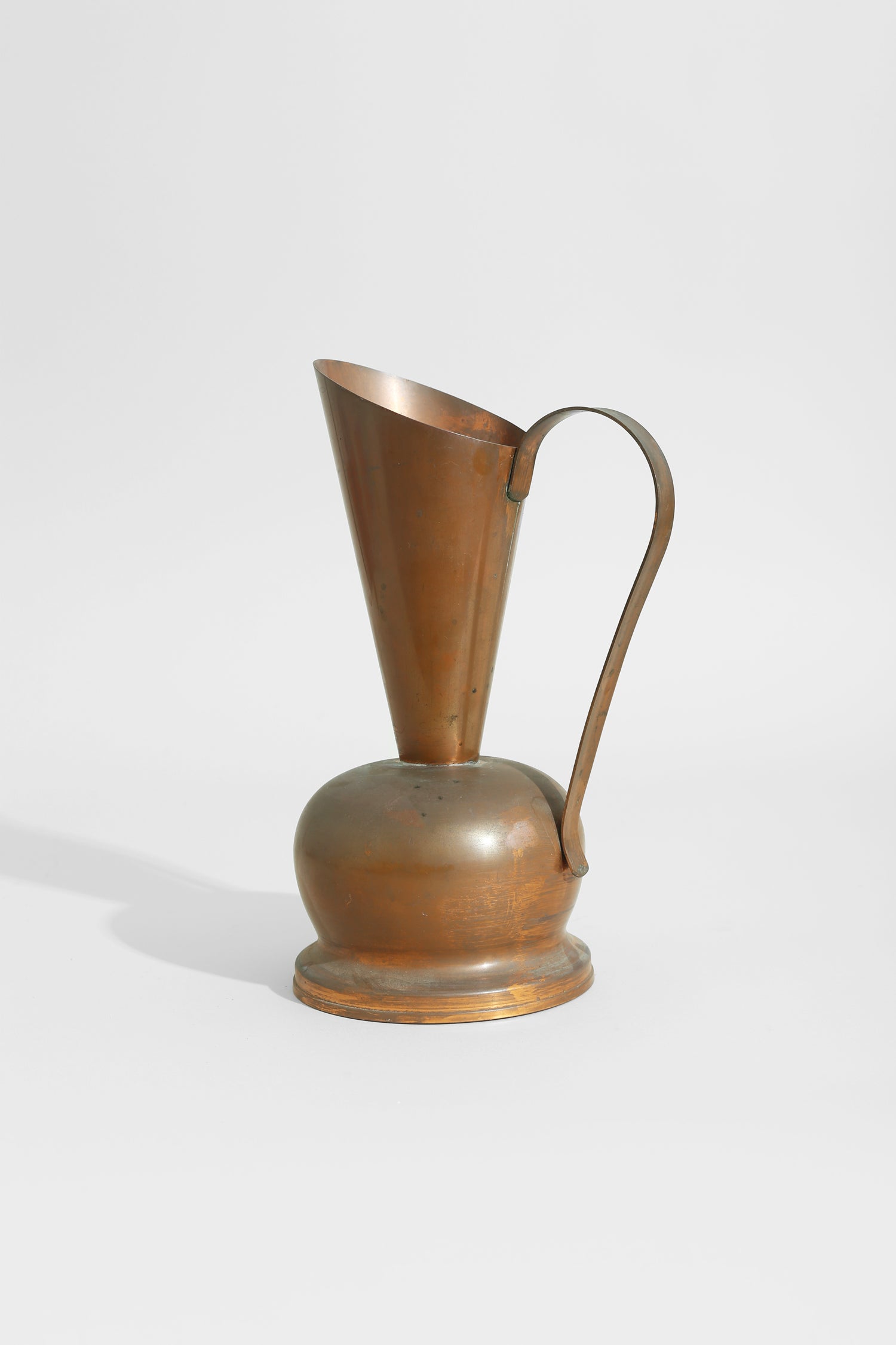 Copper Sculpture Pitcher