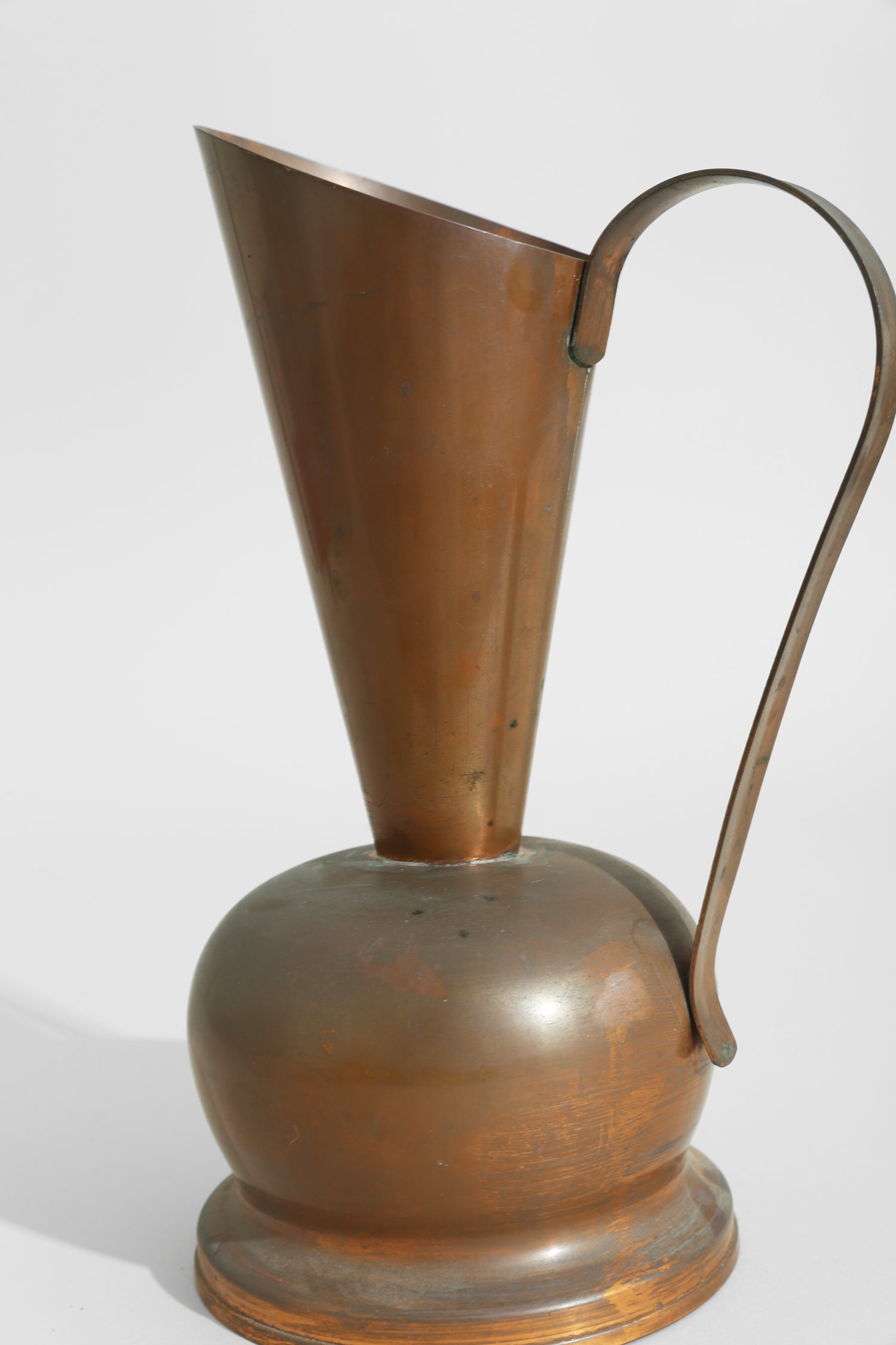 Copper Sculpture Pitcher