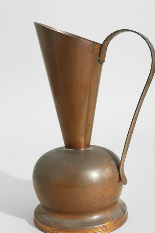 Copper Sculpture Pitcher