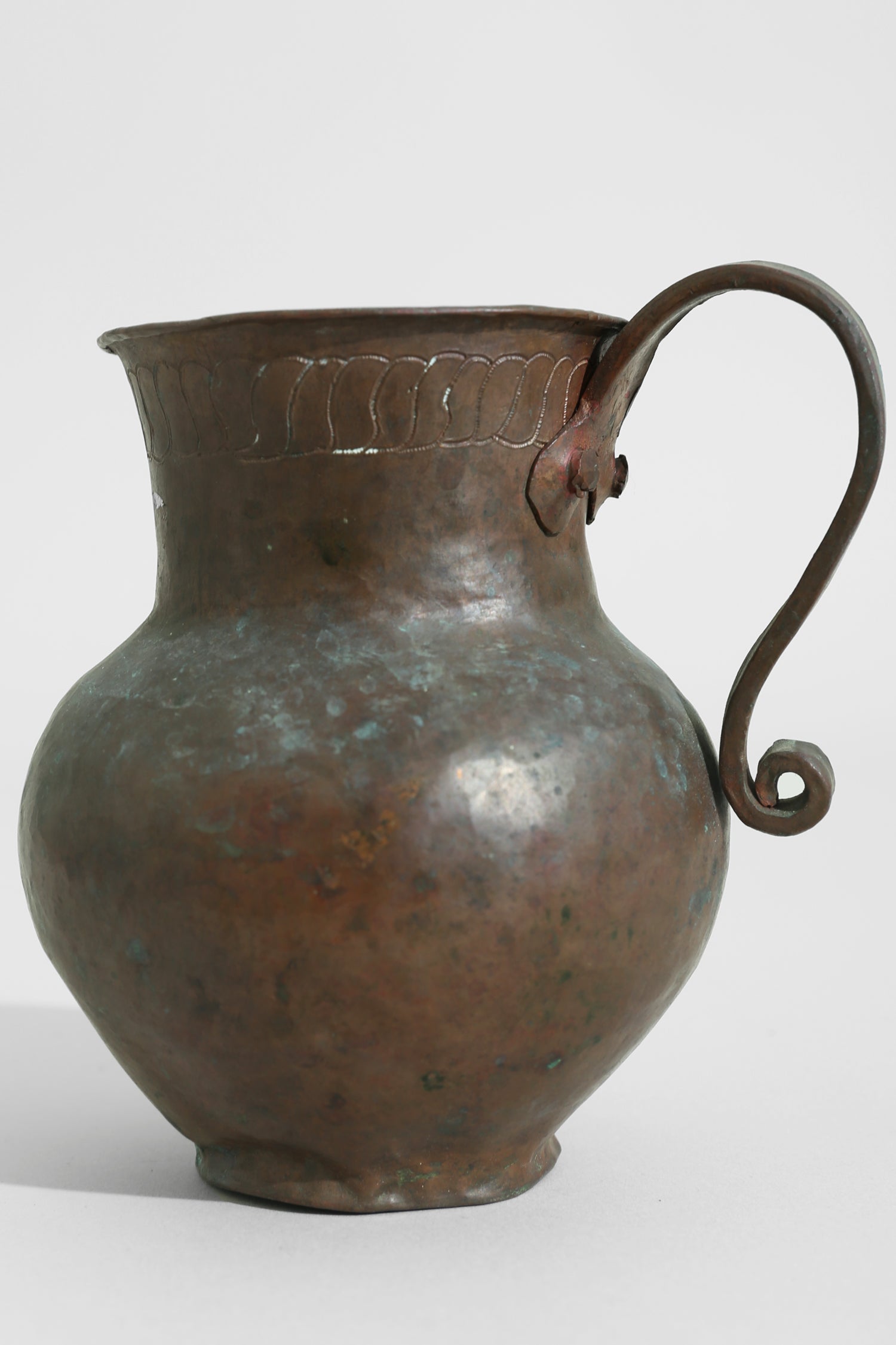 Copper Folk Pitcher