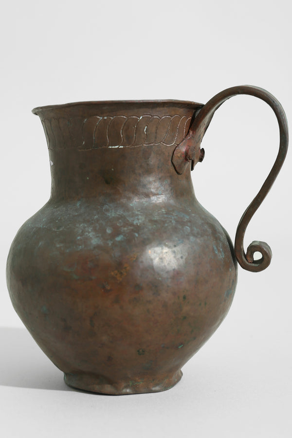 Copper Folk Pitcher