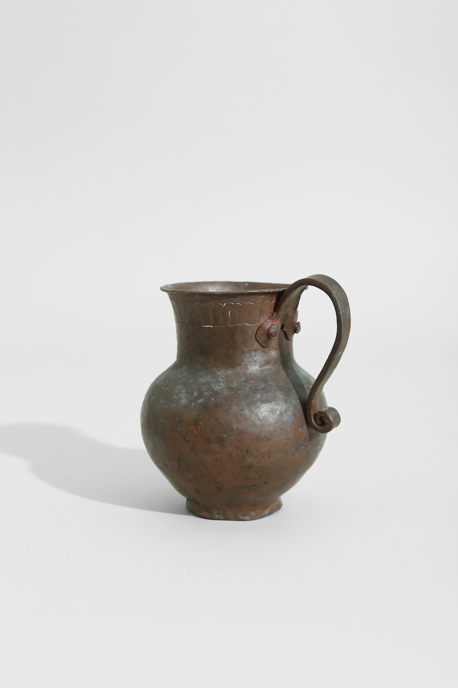 Copper Folk Pitcher