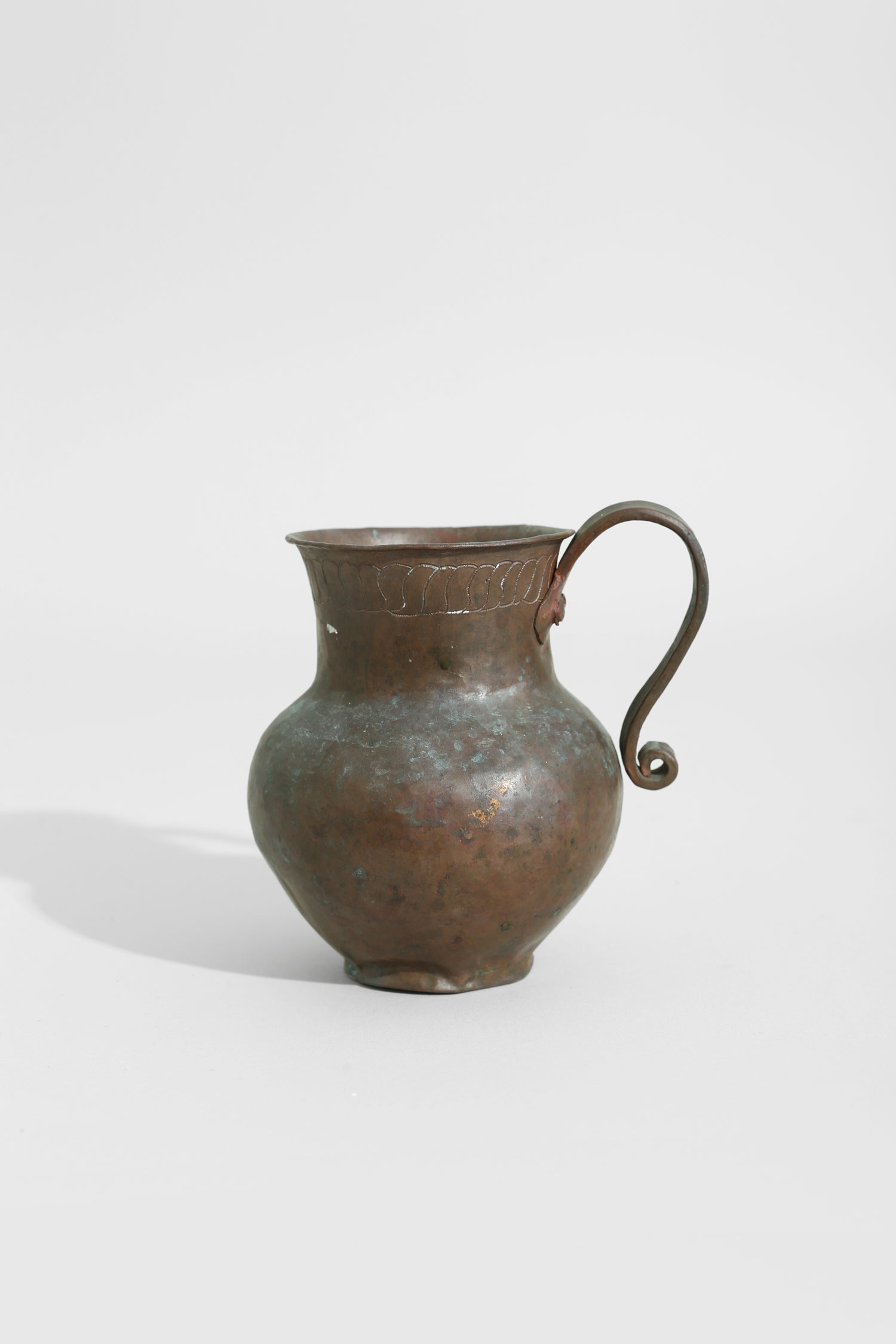 Copper Folk Pitcher