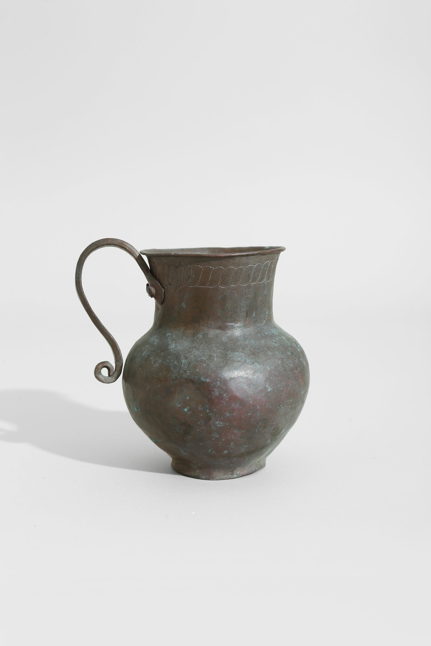 Copper Folk Pitcher
