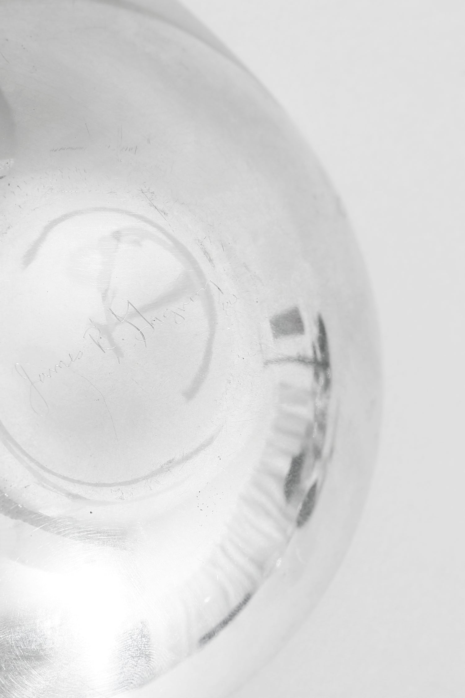 Sculptural Chrome Dish and Spoon