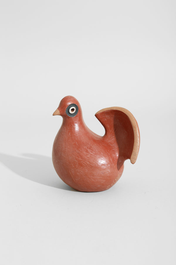 Red Picasso Ceramic Bird
