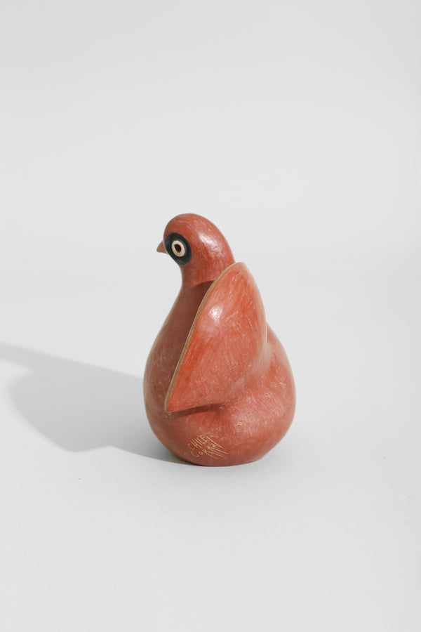 Red Picasso Ceramic Bird